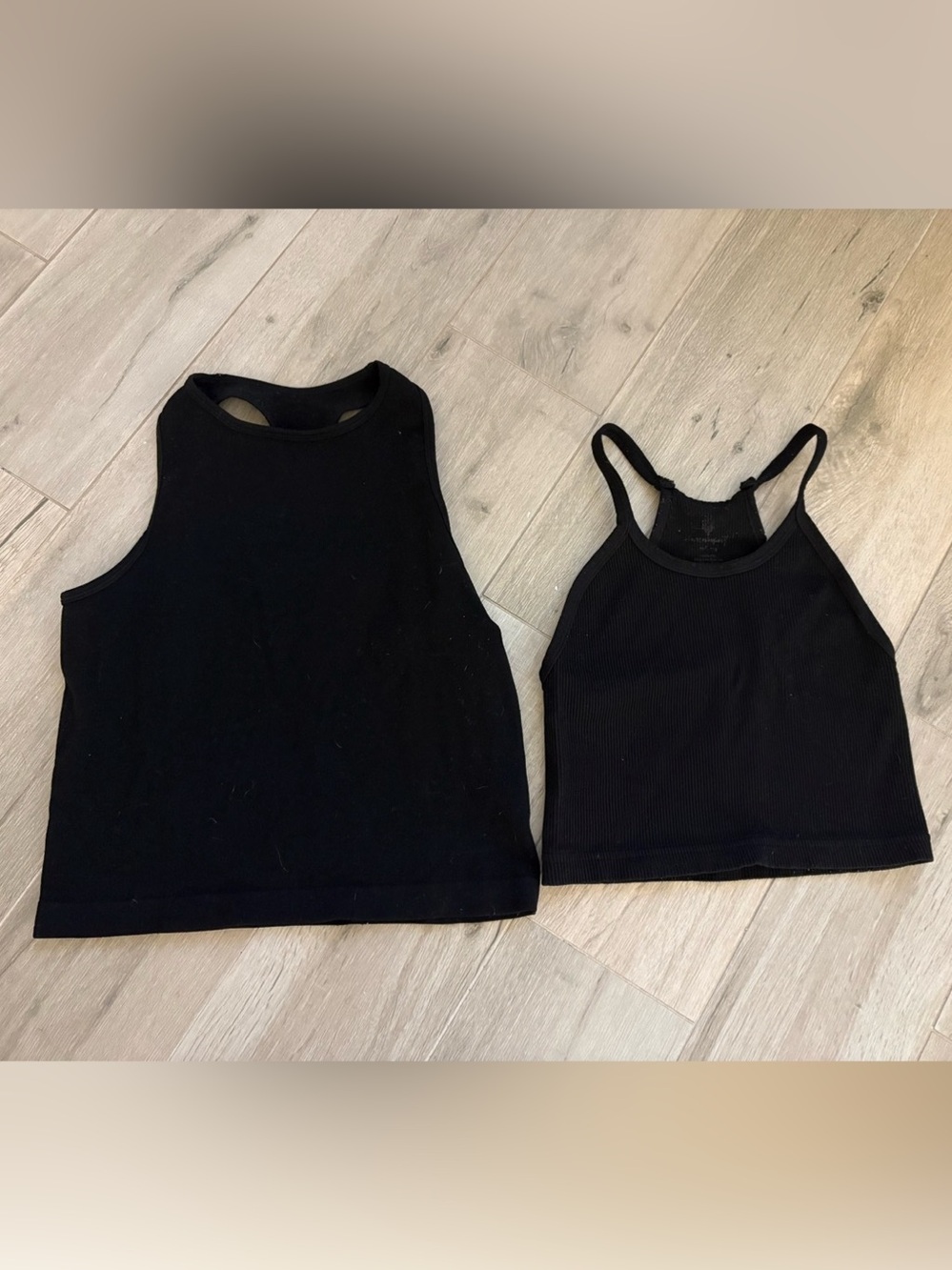 intimately free people Ribbed Tank Top Set in Black Size Medium